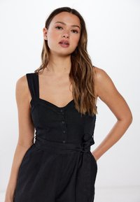 9-13 yrs Wide-Leg Denim Jumpsuit in Blue