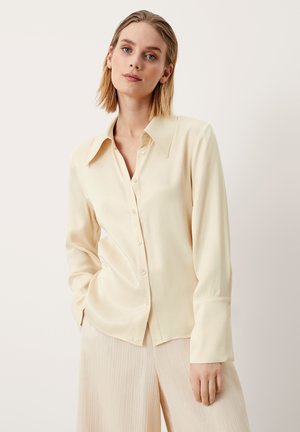 MIT RAFFUNGEN - Overhemdblouse - light yellow