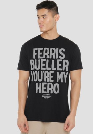 FERRIS BUELLER THE BROMANCE - Print T-shirt - black