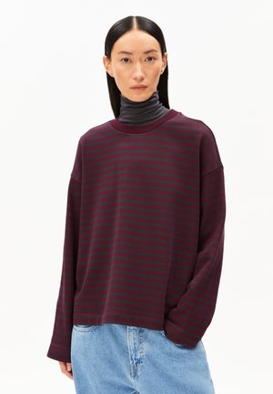 FRANKAA - Sweater - dark cranberry-dark steel