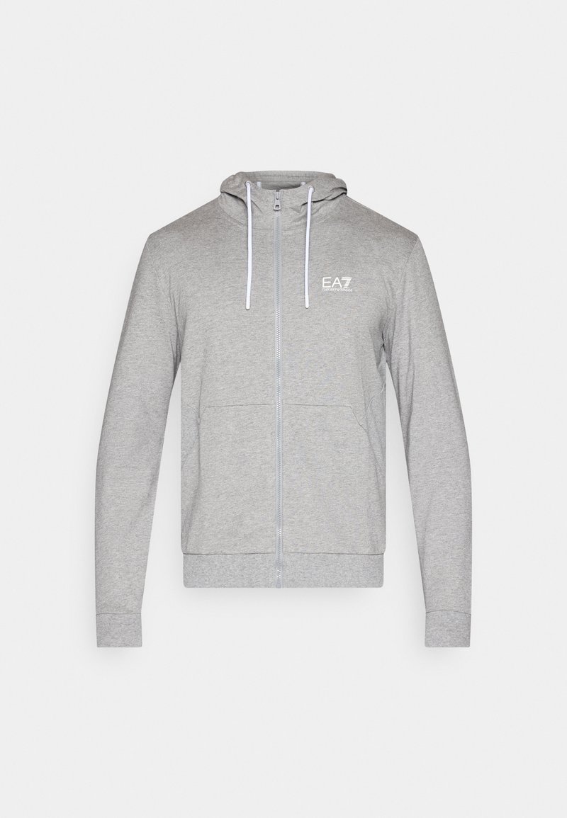 EA7 Emporio Armani Sweater met rits grijs EA7 Emporio Armani Sweater met rits grijs