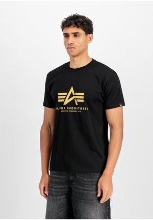 BASIC - RIPSTOP - T-shirt imprimé - black