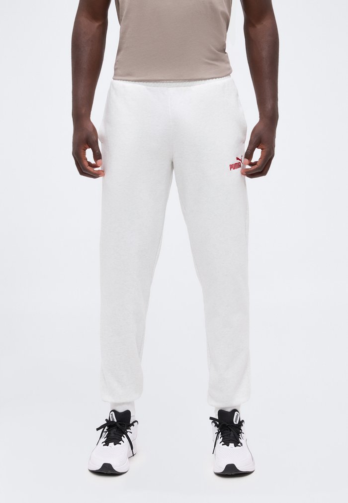 PUMA NO. 1 LOGO - Tracksuit bottoms - white glow heather