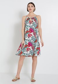 Grain de Malice SUSPENDUE IMPRIMÉE - Vestido informal - ecru