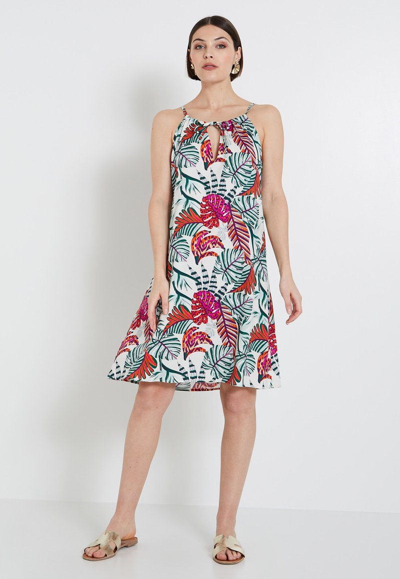 Grain de Malice SUSPENDUE IMPRIMÉE - Vestido informal - ecru