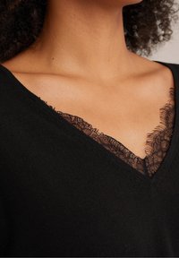 WE Fashion Strickpullover - black