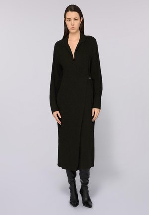 CON FIBBIE - Freizeitkleid - black milano