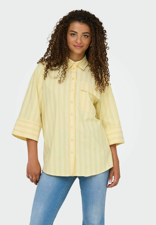 Hemdbluse - pale banana