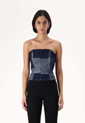 VMSHERIDAN PATCHWORK - Débardeur - light blue denim