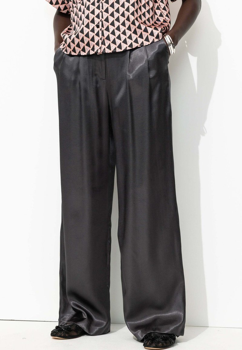 Promod Pantalon classique - gris foncé
