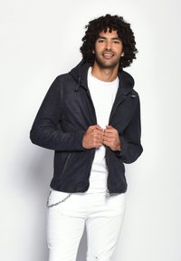 Maze Leren jas - dark blue