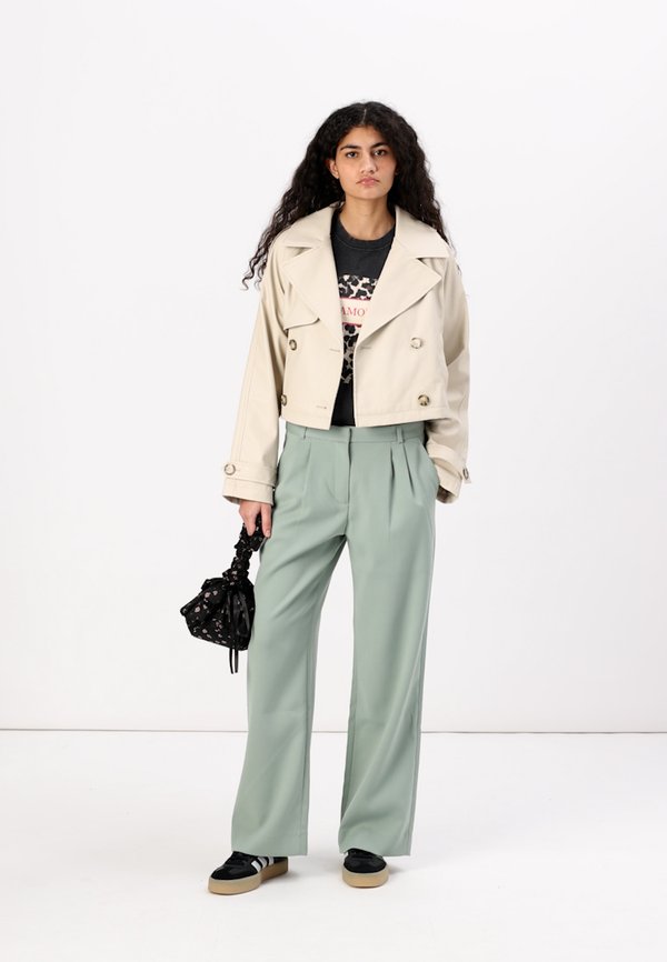 ONLAMIA - Faux leather jacket - pumice stone3