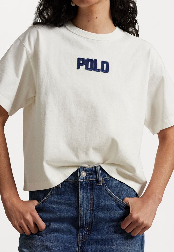 LOGO COTTON JERSEY CREWNECK TEE - Print T-shirt3