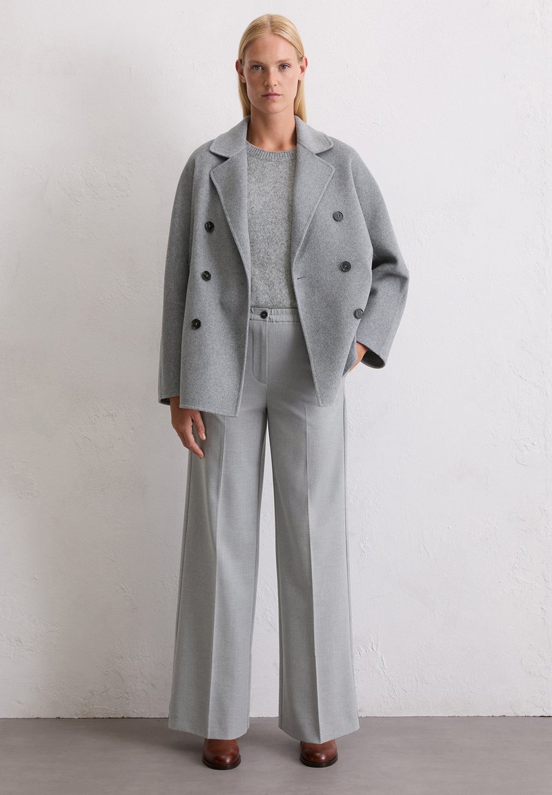 Marc O'Polo Klassischer Mantel grey granite melange/hellgrau