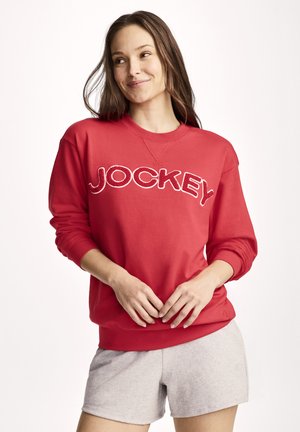 Jockey, UNWIND LOUNGE CREW  - Sweatshirt - dragonfruit red
