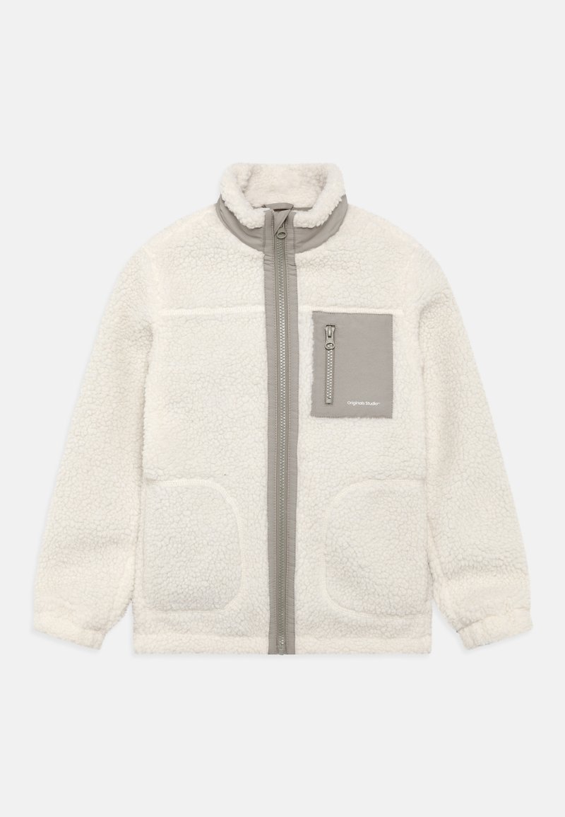 Jack & Jones Junior JORVESTERBRO - Fleecová bunda - cloud dancer