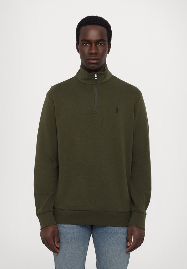 LUXURY JERSEY QUARTER ZIP PULLOVER - Sweatshirt - armadillo