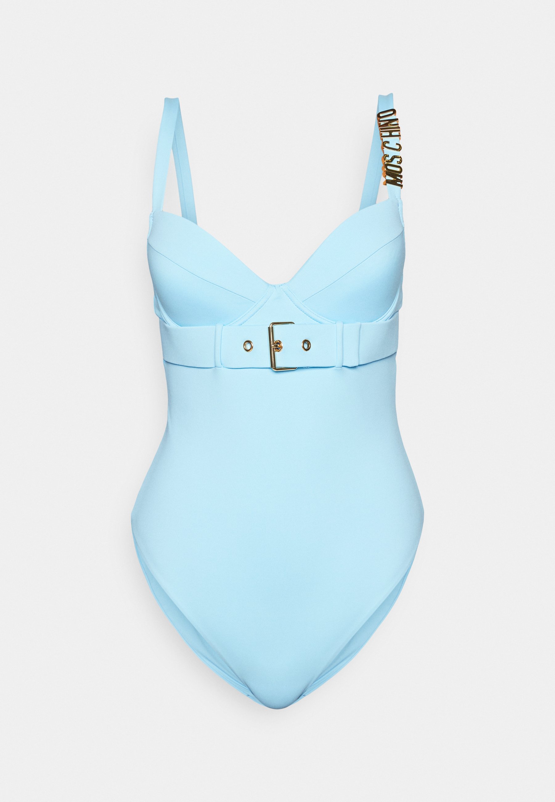 MOSCHINO SWIM SWIMSUIT - Swimsuit - light blue - Zalando.co.uk