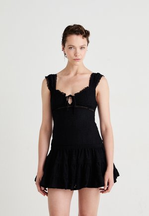 EMBROIDERY DRESS - Kasdienė suknelė - black