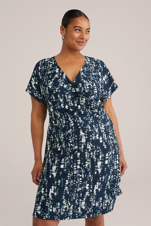 WE Fashion CURVE - Rochie din jerseu - dark blue