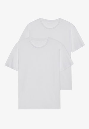 Pier One 2 PACK - T-shirt basic - white