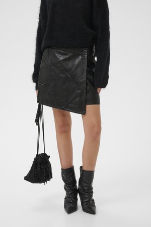 GZMADISAN WRAP - Fustă mini - black
