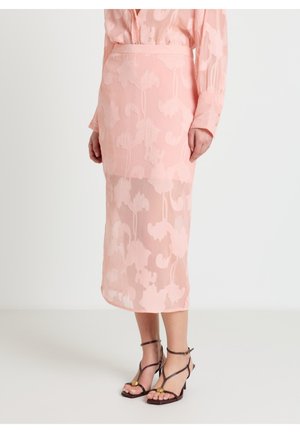 GONNA FIORI - Jupe crayon - rosa chiaro