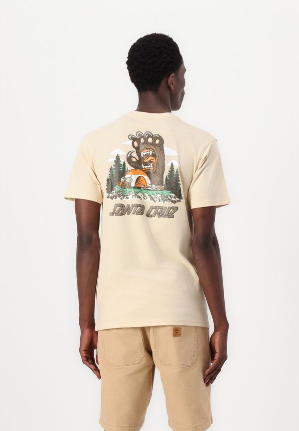 SCREAMING GRIZZLY UNISEX - Print T-shirt - blond wood