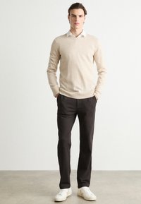 FROM FUTURE Strickpullover - beige mouline