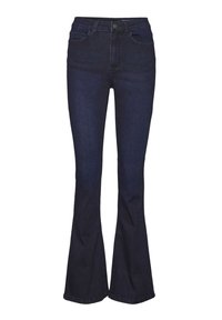 NMSALLIE - Jeans bootcut - dark blue denim
