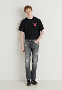 Replay GROVER PANTS - Jeans straight leg - dark grey