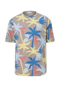 s.Oliver MIT ALLOVER - T-shirt z nadrukiem