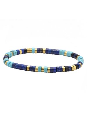 BRACELET PERLES HEISHI 4MM LAPIS LAZULI ET TURQUOISE- - Bracelet - 502