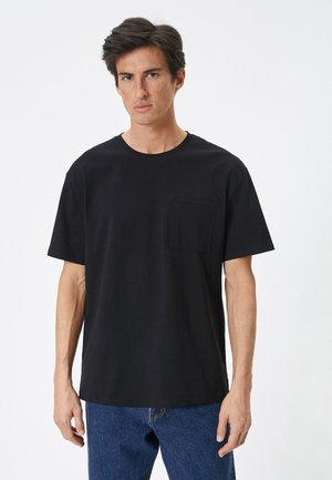 POCKET DETAIL  - T-paita - black
