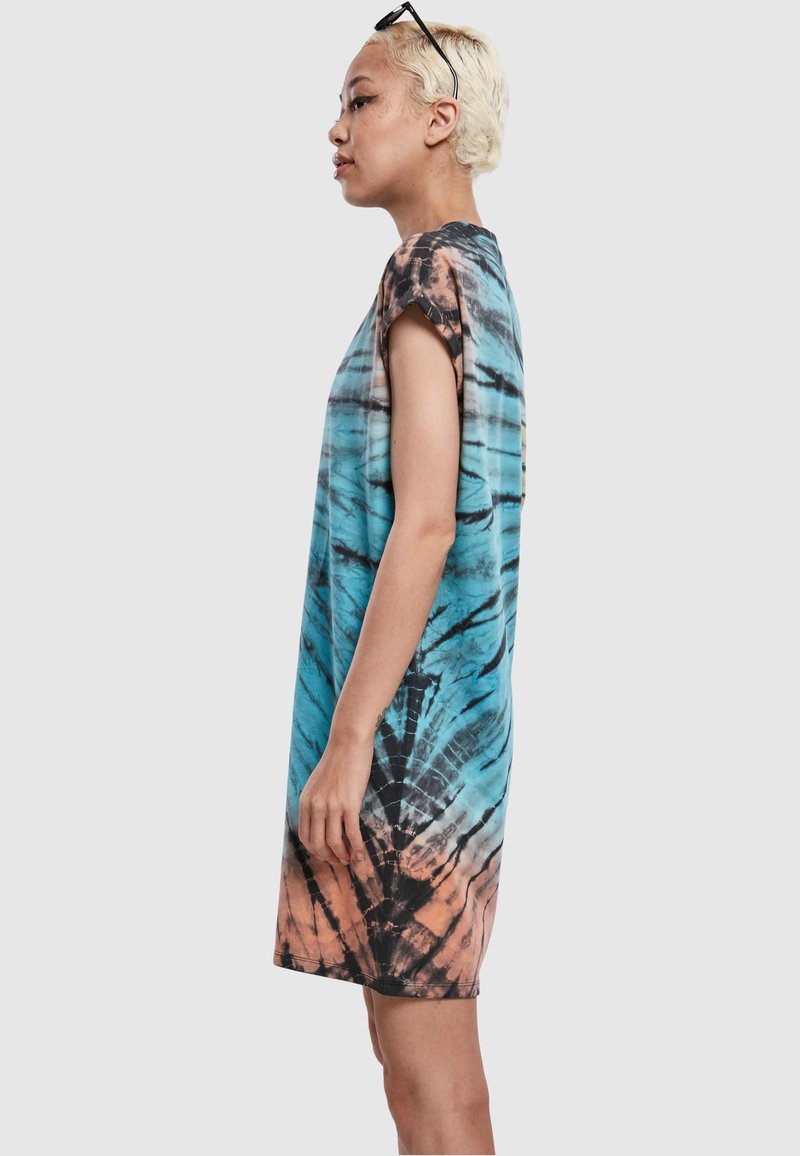 princess polly baby blue dress Nina Leonard Sleeveless Empire Waist Tie Dye Dress