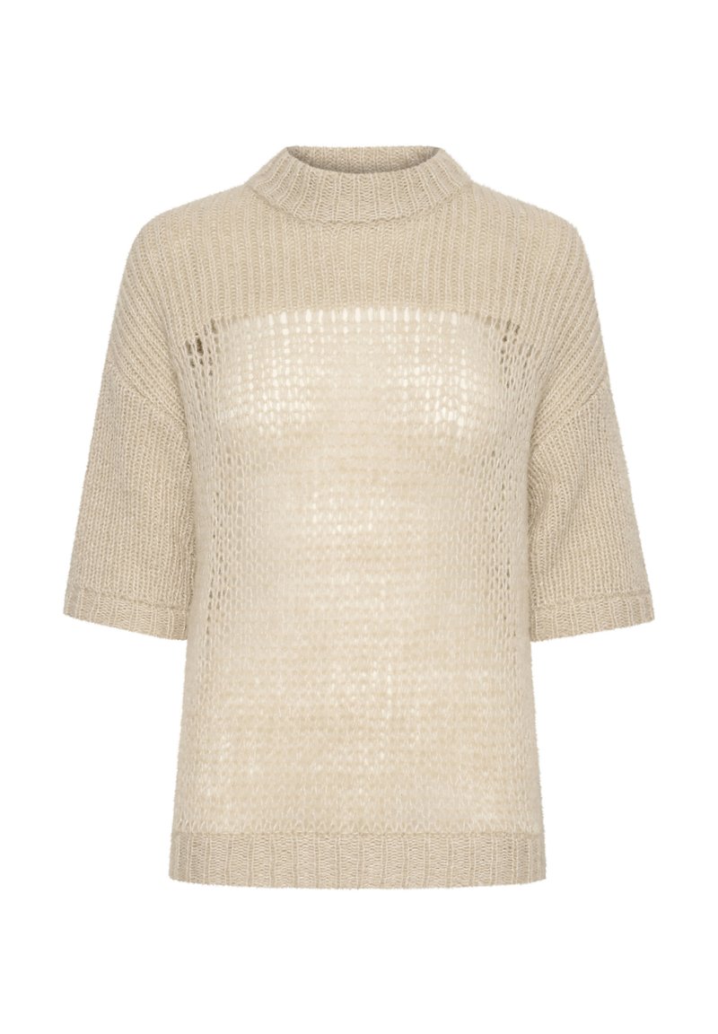 My Essential Wardrobe Trui beige mêleerd