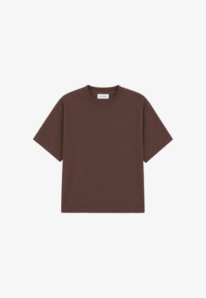OH APRIL, ELLA BOXY T-SHIRT - T-Shirt basic - dark brown