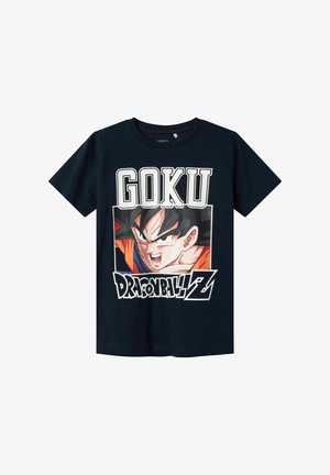 NKMDRUE DRAGONB NREG SS BOX NOOS VDE - Majica kratkih rukava s printom - dark sapphire