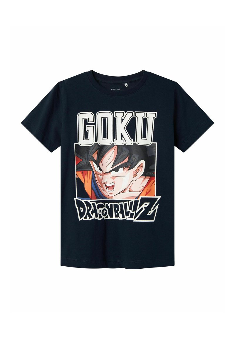 name it T-shirt print gemêleerd donkerblauw