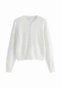 REGULAR FIT -  CREW NECK - Kardiganas - white
