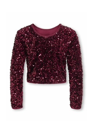 ONLY GIRLS, TOP KOGCONFIDENCE TOP - Blouse - winetasting