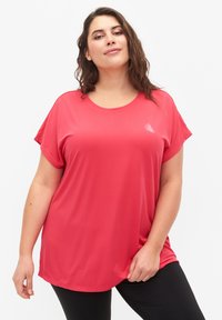 Active by Zizzi - KURZARM - T-shirt basic - azalea Immagine in miniatura 1