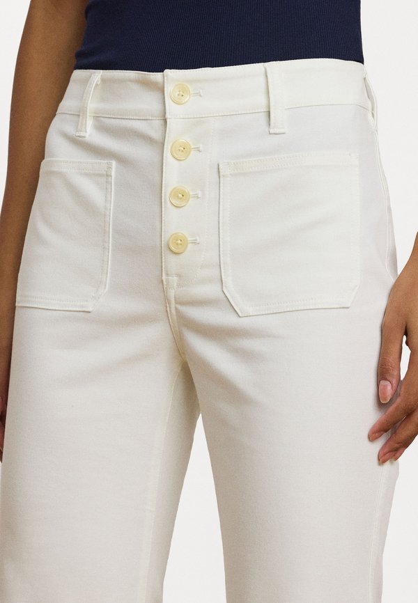 STRETCH COTTON CANVAS WIDE LEG PANT - Trousers2