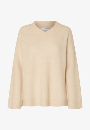 Selected, SLFSIA - Trui - birch melange