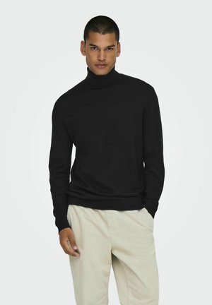 Strickpullover - black