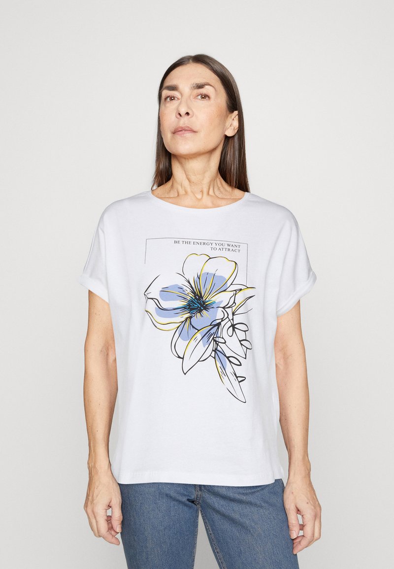 Anna Field TShirt print white/hellgrün Zalando.ch