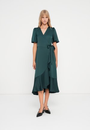 YASTHEA MIDI WRAP DRESS - Gallakjole - ponderosa pine