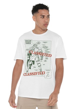 Marvel, MARVEL DOCTOR DOOM'S CLASSIFIED ARMOR BLUEPRINT - Print T-shirt - white