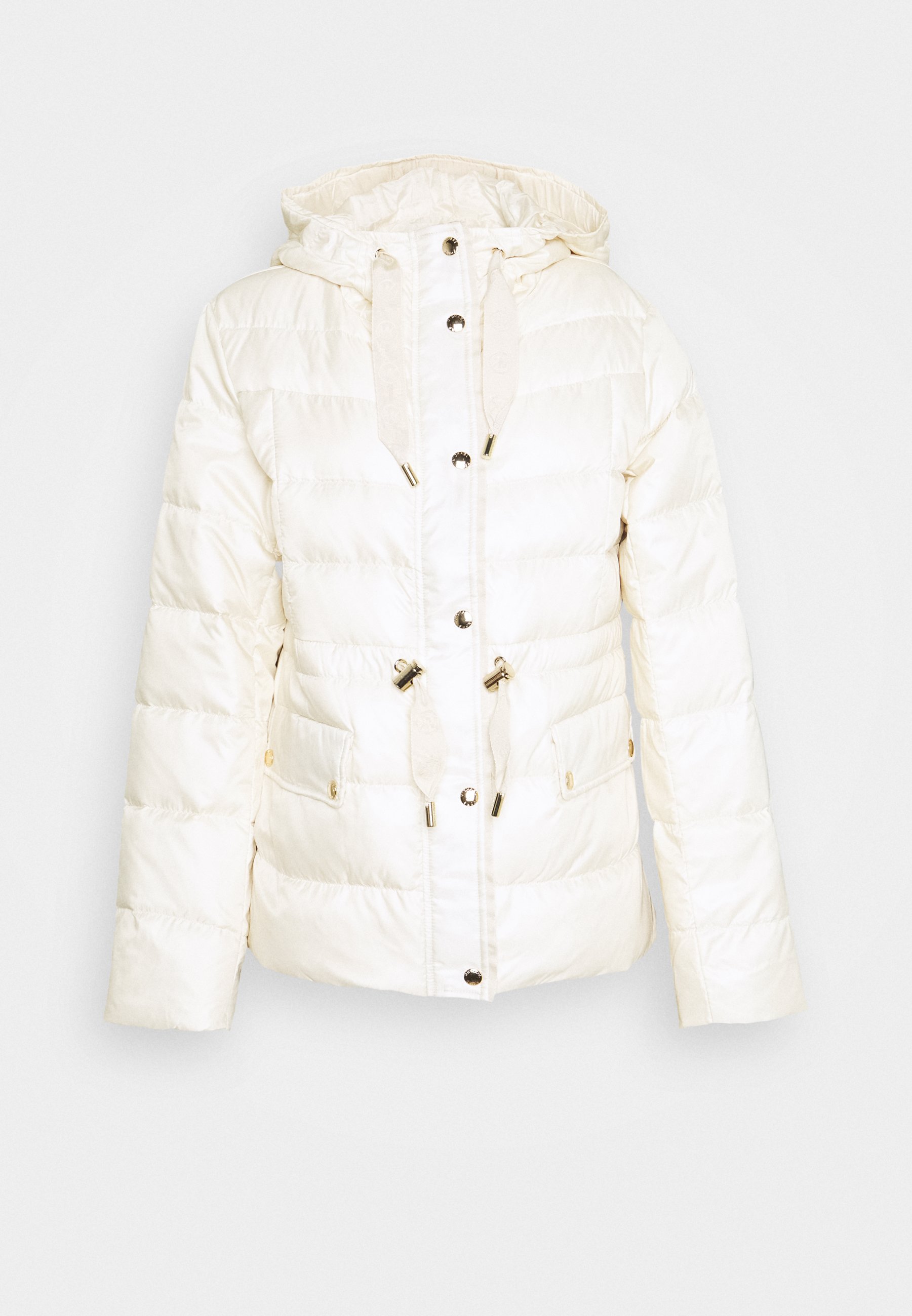 soia & kyo quilted zoelane jacket with fur trim hood