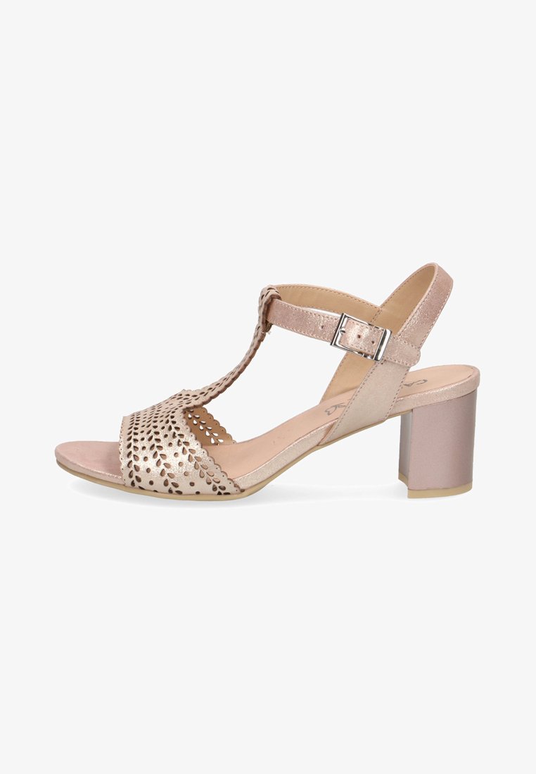 Caprice Sandals - rose met. #